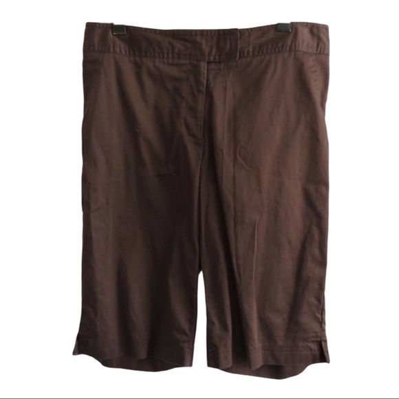 For the Republic Brown Dress Shorts 8 - Picture 1 of 5